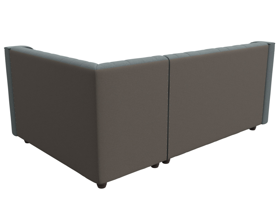 Кухонные уголки, Диван кухонный угловой Лофт правый угол, рогожка Амур