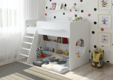 Кровати-чердаки, Детская кровать Легенда 22.1  белый