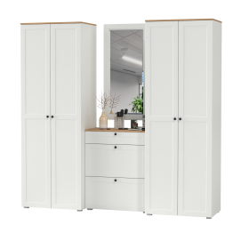 Обувница с зеркалом и два шкафа для прихожей Остин