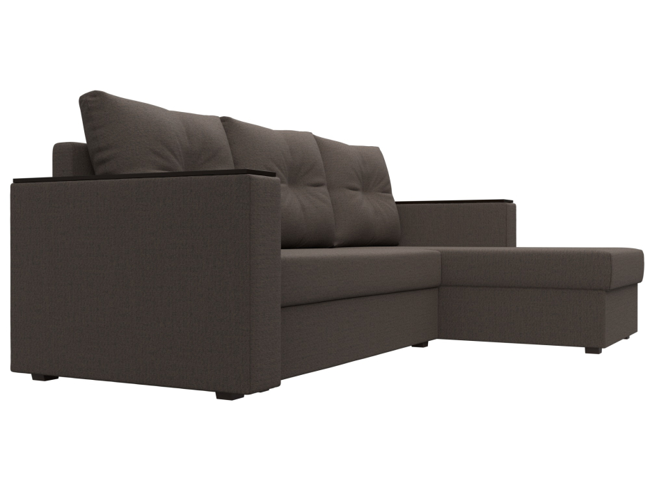 Диваны угловые в гостиную, Диван угловой Атланта бес стола универсальный угол, рогожка Амур