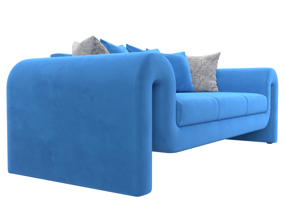 Диваны прямые кухонные, Диван прямой Волна, велюр