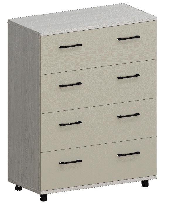 Комоды, Модульная система Грейс Комод КМ-5011  Снежный Ясень