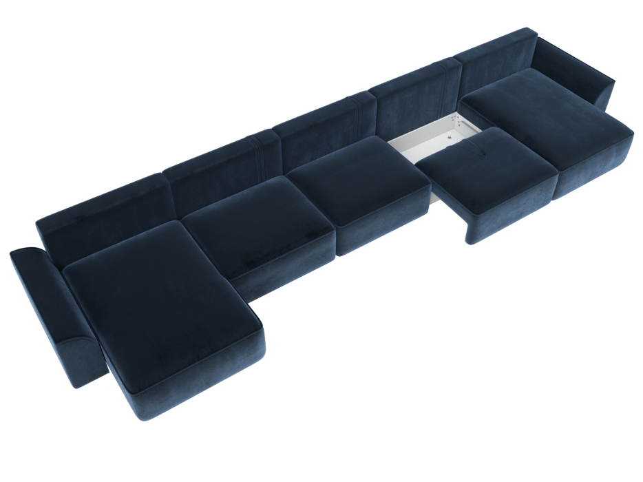 Диваны еврокнижки, Диван П-образный Лига-048 НПБ МегаЛонг, велюр TOWER