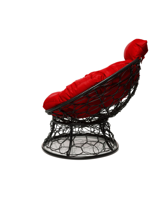 Кресла, Кресло ПАПАСАН мини с ротангом чёрное