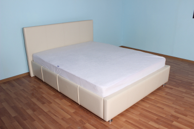 Кровать с мягким изголовьем Атриум, ПМ с 1 ящиком, экокожа, 160*200