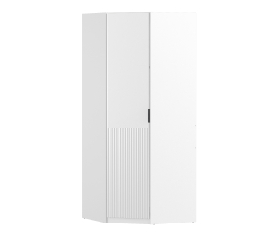 Макс СБ-3578 Шкаф угловой Белый/МДФ Джаз Белый