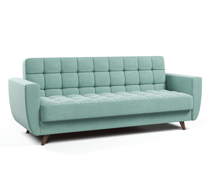 Диваны с ящиком для белья, Диван-кровать Корсика, книжка, велюр