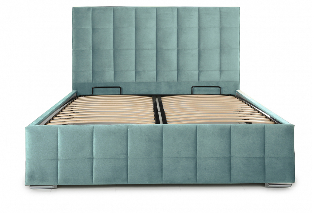 Мягкая кровать, Кровать Пассаж 2 (140х200) с ПМ, Велюр