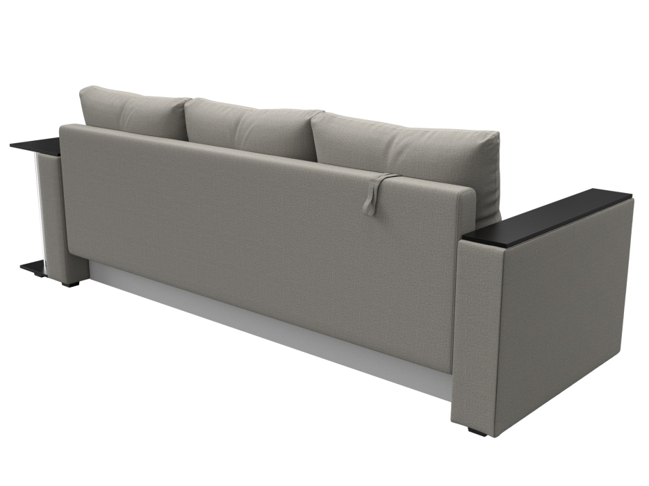 Диваны еврокнижки, Диван прямой Атланта со столом справа, рогожка Амур