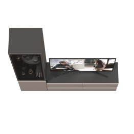 Гостиная Сидней № 09 с фасадами стекло