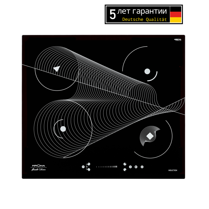 Встраиваемые варочные панели, Варочная панель Krona MERIDIANA 60 BL
