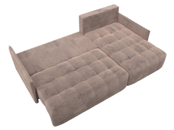 Диван угловой Лига-054 НПБ угол универсальный, велюр TOWER