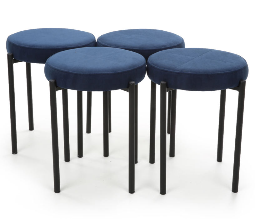 Табуреты, Табурет Канапе (комплект 4 шт), велюр