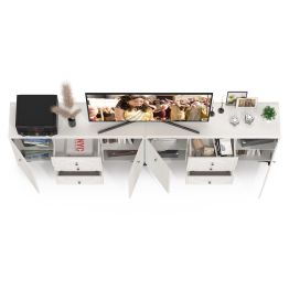 Два Комода Валенсия можно использовать как ТВ-тумбу