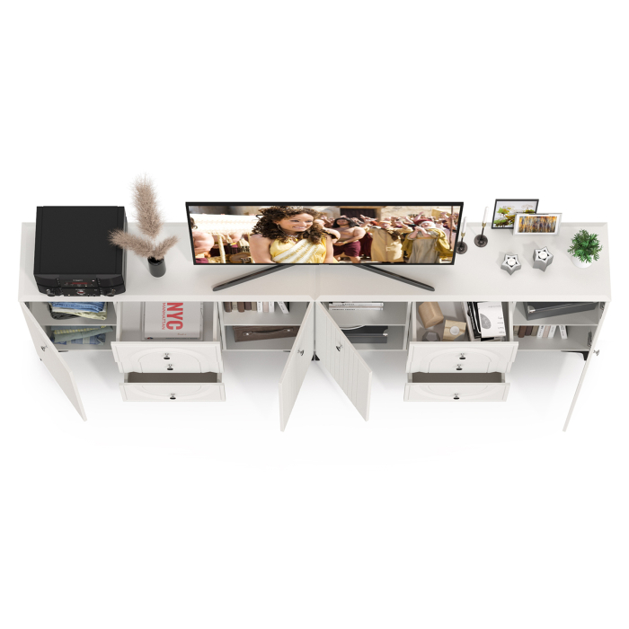 Стенки для гостиной, Два Комода Валенсия можно использовать как ТВ-тумбу