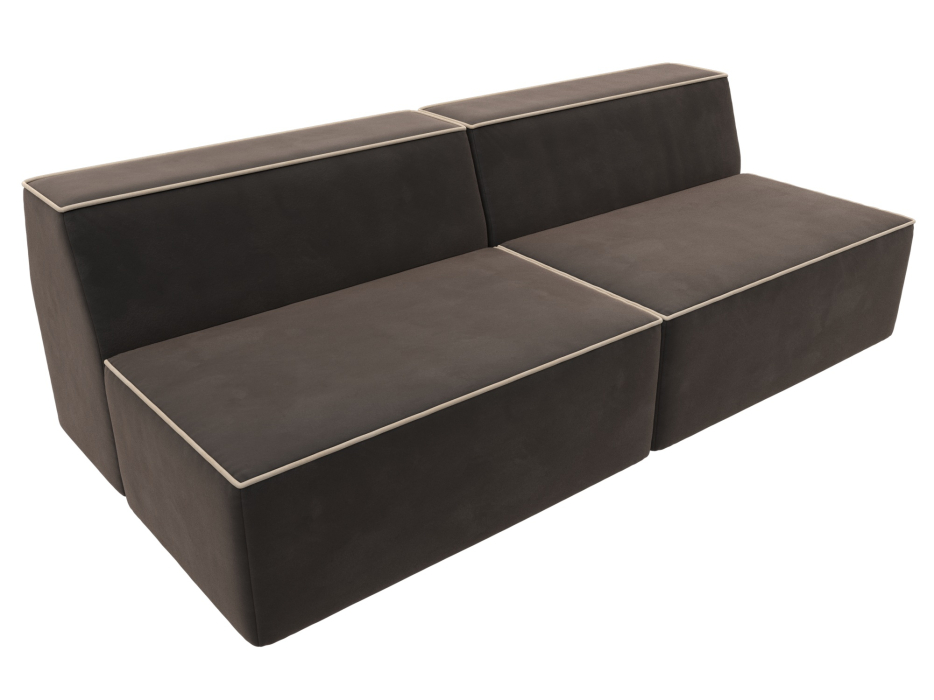 Диваны кровати со спальным местом, Прямой модульный диван Монс, Велюр