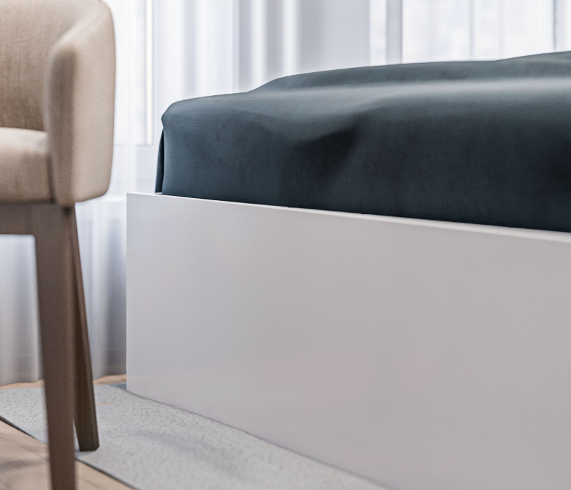 Кровати 160 см, Бруклин СБ-3356 Кровать Белый с ящиками выкатными СБ-3357