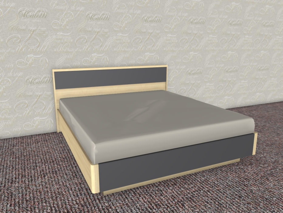 Кровати 180х200, Модульная система Грейс Кровать КР-4004  Ясень Асахи