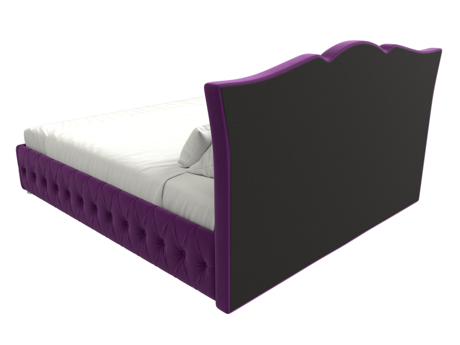 Мягкая кровать, Кровать интерьерная Герда 200, микровельвет