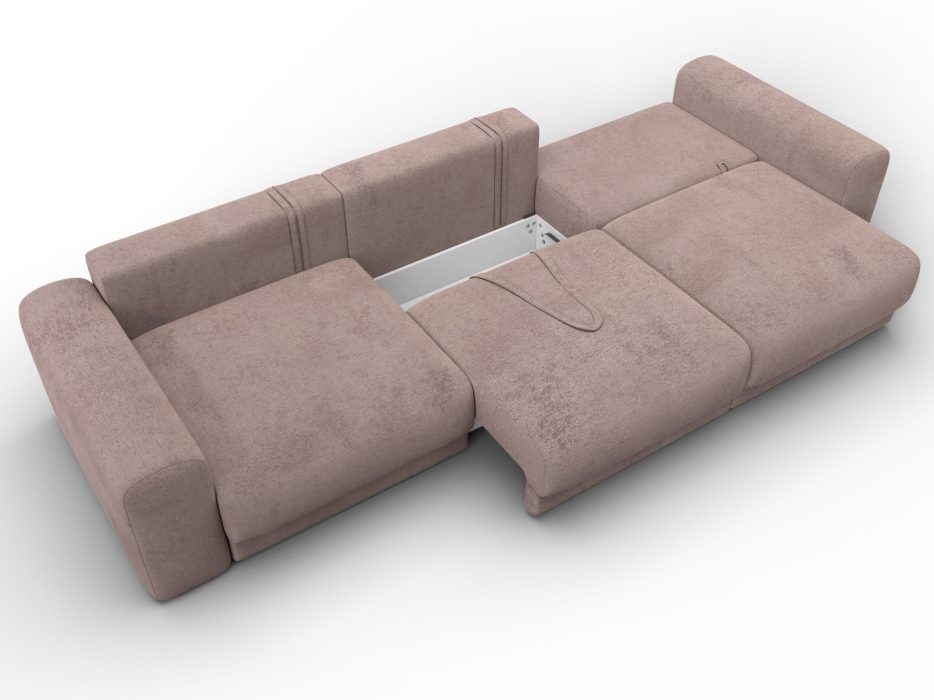 Диваны еврокнижки, Диван прямой Лига-056 НПБ Лонг, велюр TOWER
