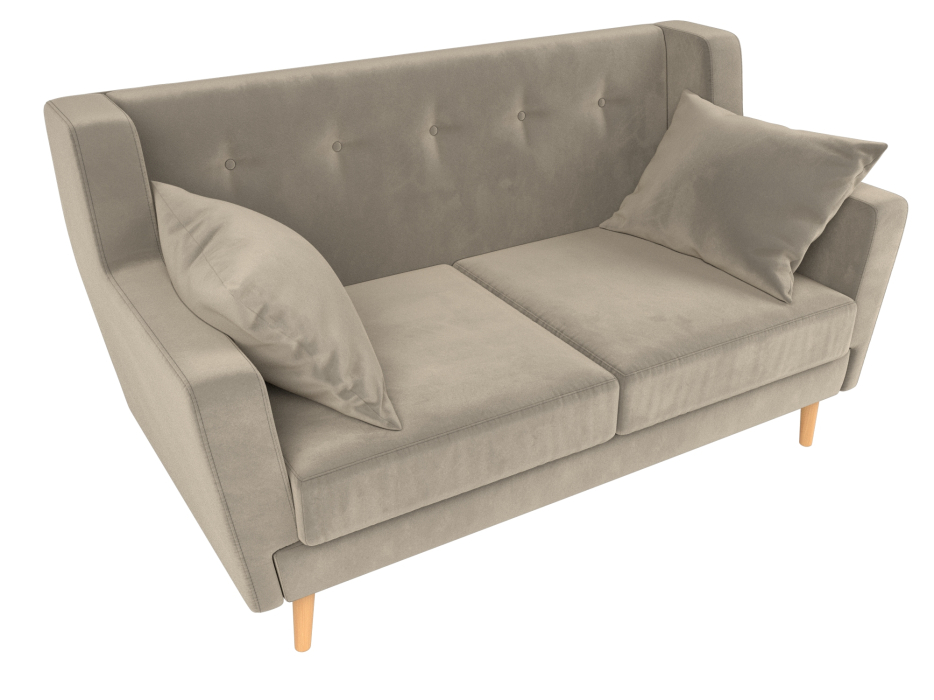 Диваны прямые кухонные, Прямой диван Брайтон 2, микровельвет