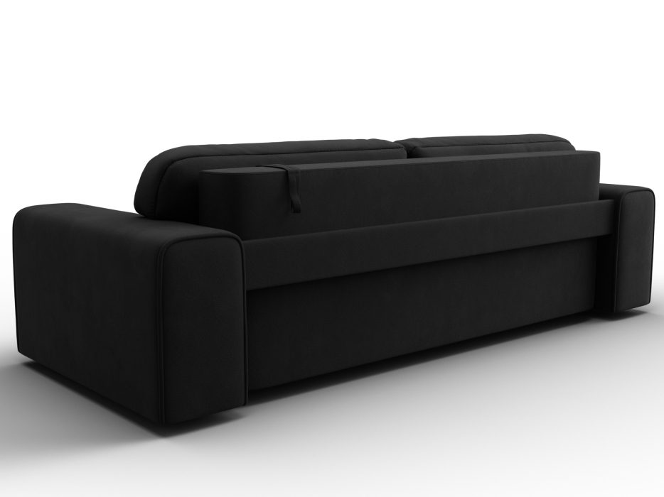 Диваны с ящиком для белья, Прямой диван Лига-029, микровельвет