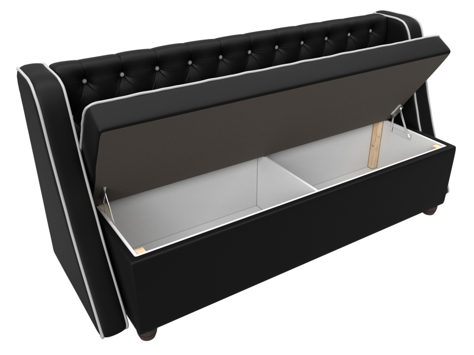 Диваны прямые кухонные, Кухонный прямой диван Лофт, экокожа