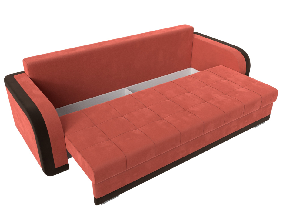 Диваны с ящиком для белья, Диван прямой Марсель, микровельвет