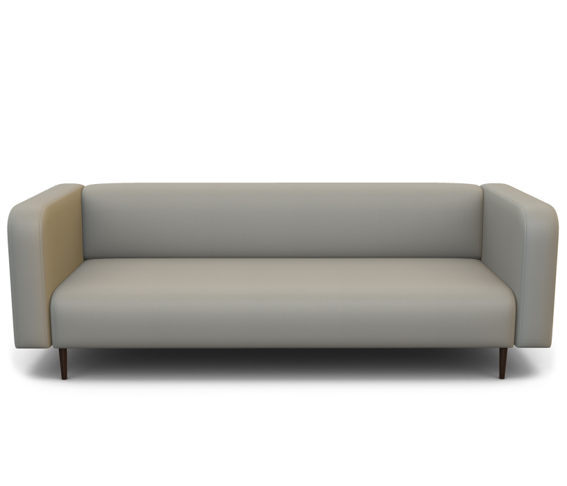 Диваны  офисные, Диван офисный 3-х местный Акцент экокожа