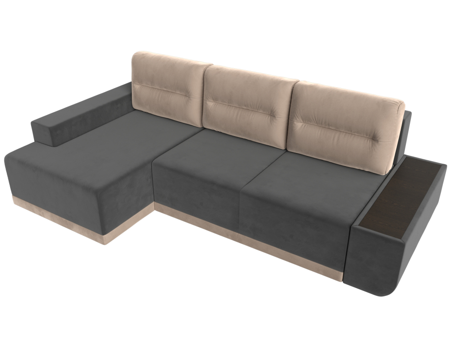 Диваны угловые в гостиную, Угловой диван Чикаго левый угол, велюр