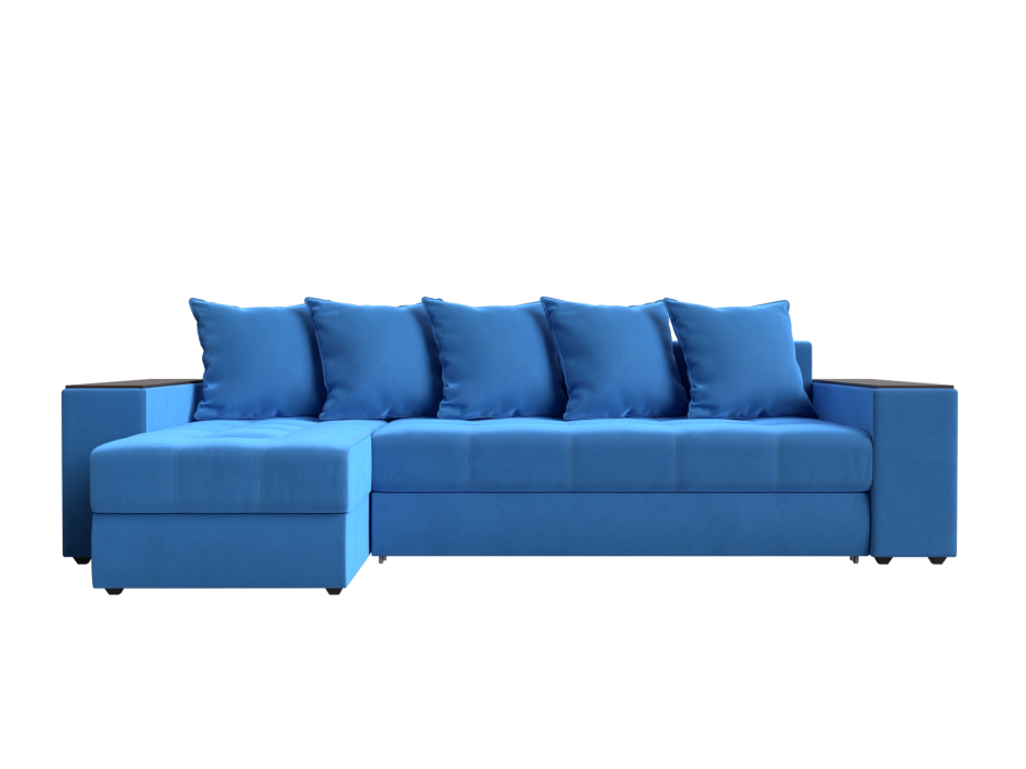 Диваны угловые в гостиную, Угловой диван Дубай, велюр, левый угол