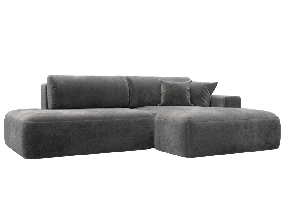 Диваны угловые в гостиную, Диван угловой Лига-036 НПБ Модерн правый угол, велюр TOWER