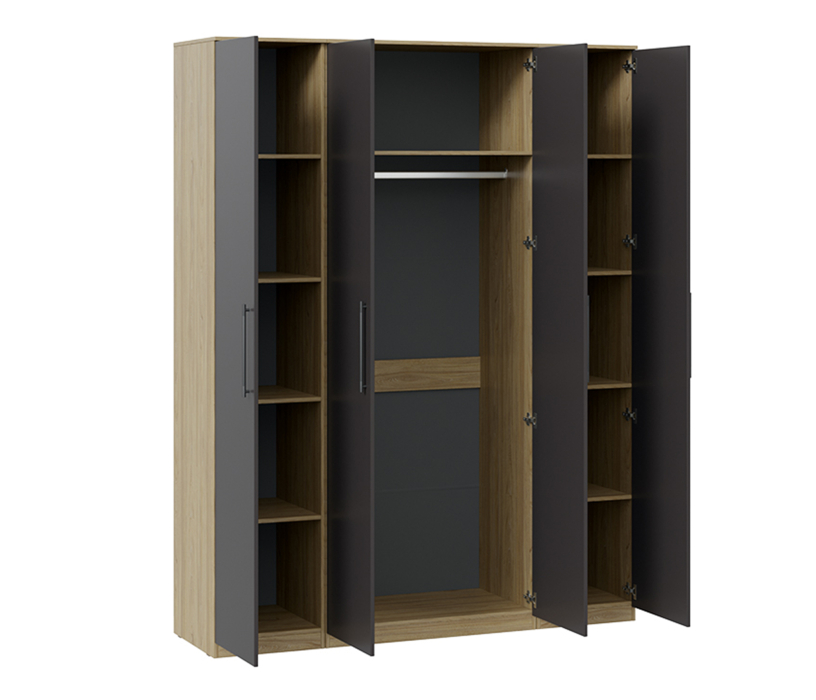Шкафы распашные, Агата шкаф комбинированный с 4-мя дверями