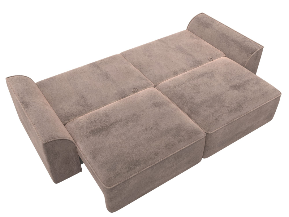 Диваны еврокнижки, Диван прямой Лига-048 НПБ, велюр TOWER