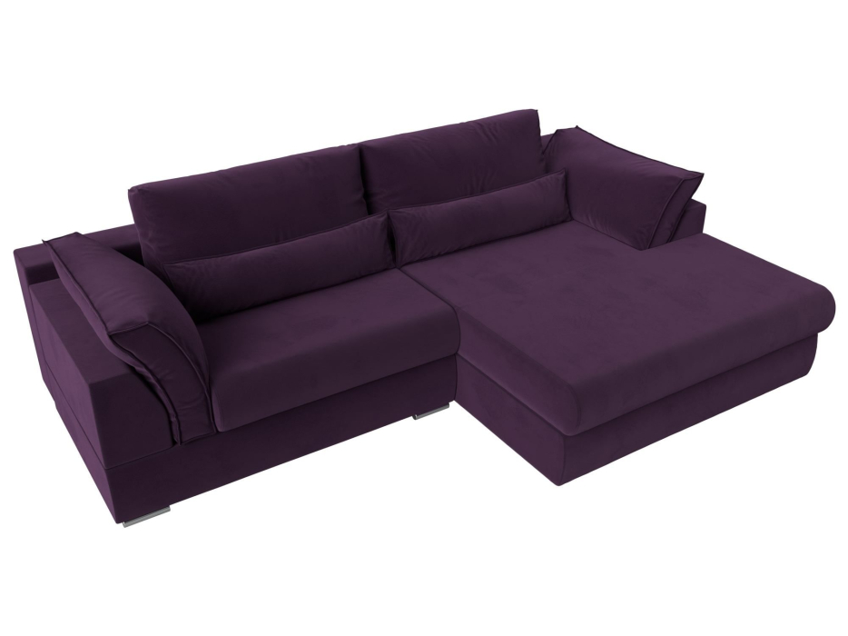 Диваны угловые в гостиную, Угловой диван Пекин угол правый, велюр