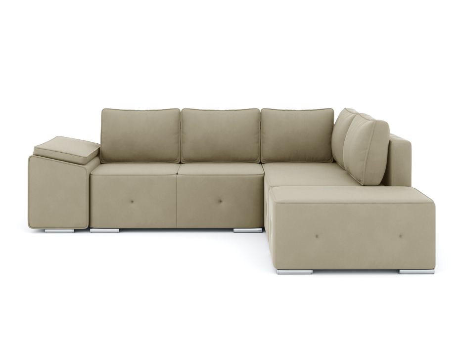 Диваны угловые в гостиную, Диван-кровать угловой Хавьер  ПБ еврокнижка, велюр