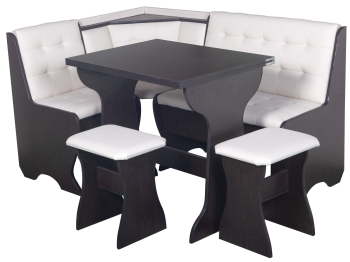 Кухонный уголок Стиль 1Л (со столом СТ3) Дуб венге / экокожа