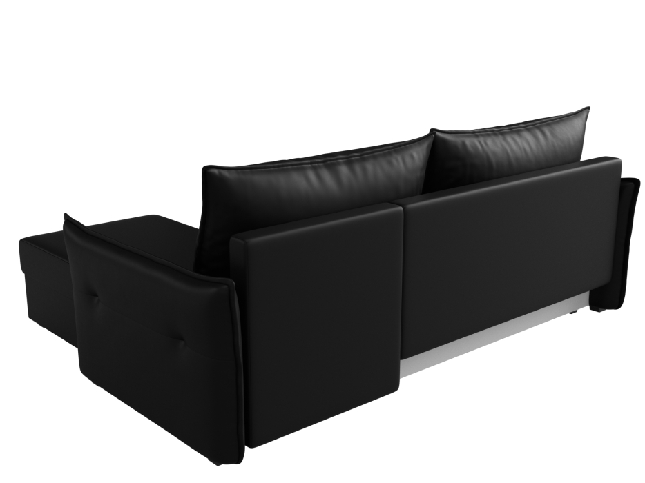 Диваны угловые в гостиную, Угловой диван Лига-004 правый угол, экокожа