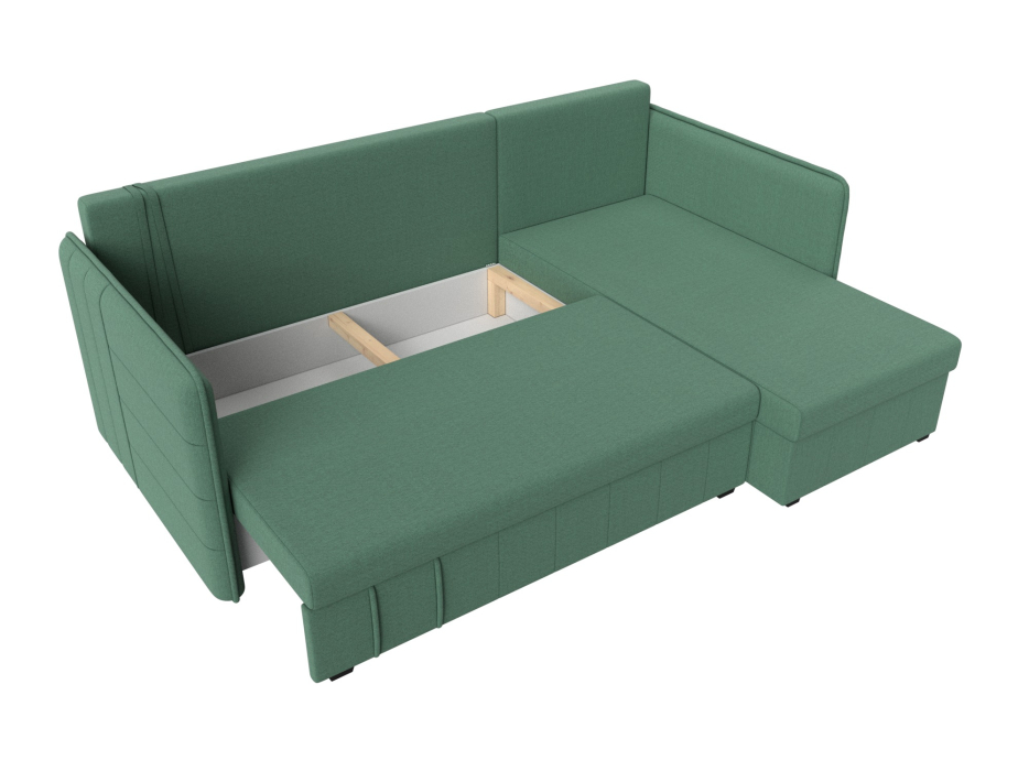 Диваны угловые в гостиную, Диван угловой Слим универсальный угол, рогожка Амур