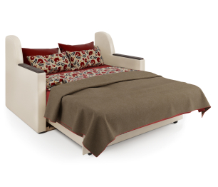 Диван-кровать Аккорд Д 140, экокожа/шенилл