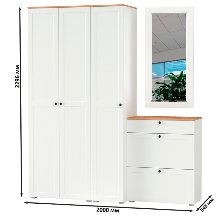 Прихожие, Мебель для прихожей Остин № 40