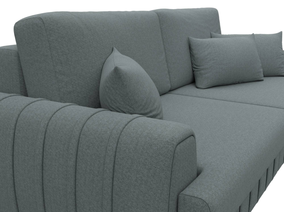 Диваны еврокнижки, Диван прямой Лига-057 НПБ, рогожка Амур