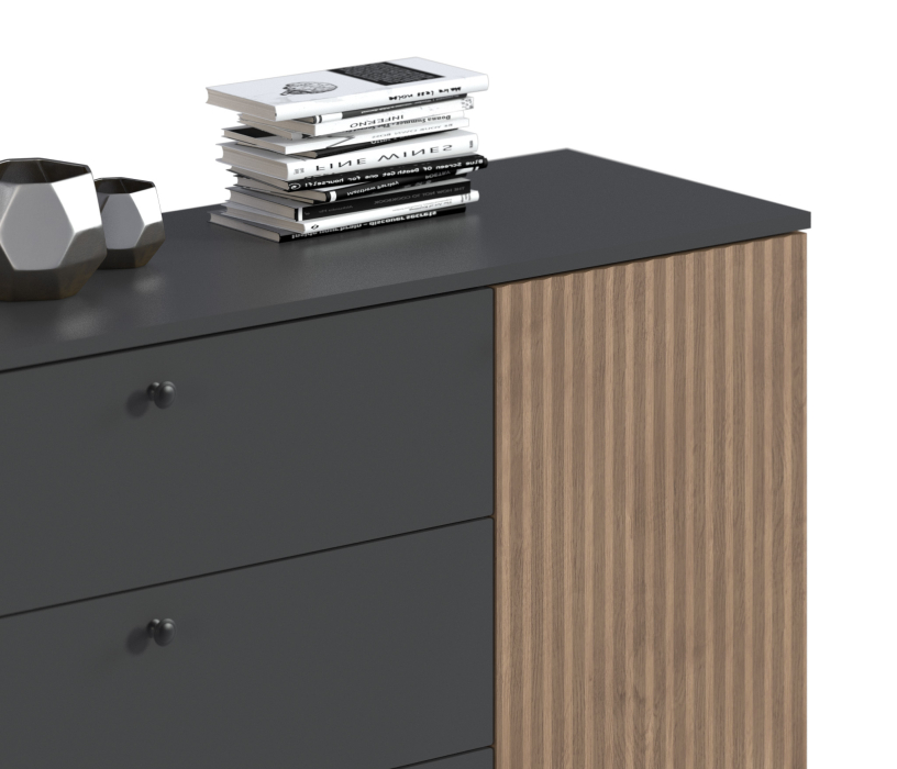 Комоды, Комод Тренд СБ-3443 3 ящика, 2 двери