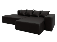 Диваны угловые в гостиную, Диван угловой Лига-065 угол правый, экокожа GRIFON