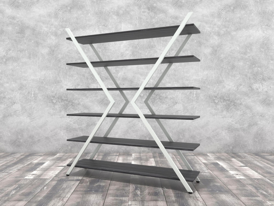 Стеллажи, Стеллаж Айсберг Лофт ИКС белый