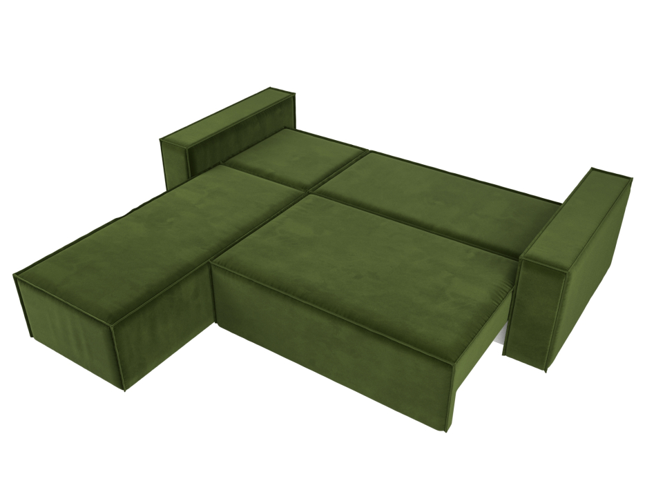 Диваны угловые в гостиную, Угловой диван Куба левый угол, микровельвет