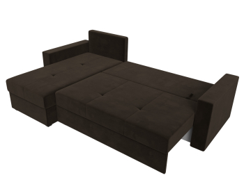 Диван угловой Верона Лайт левый угол, микровельвет