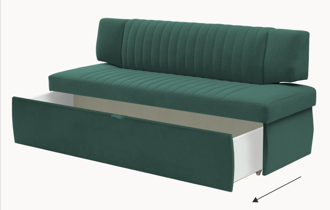 Диваны прямые кухонные, Прямой кухонный диван Аргус 198 ящик