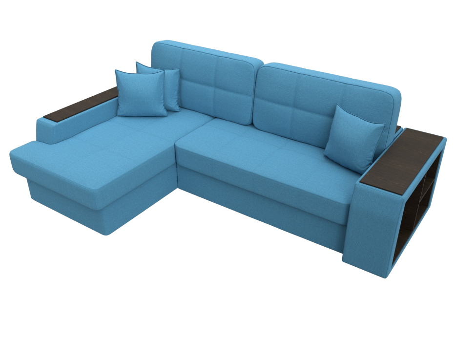 Диваны угловые в гостиную, Диван угловой Брюссель левый угол, рогожка Амур