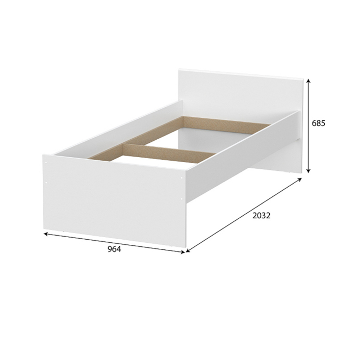 Кровати 90 см, Кровать с основанием 90х200 Токио